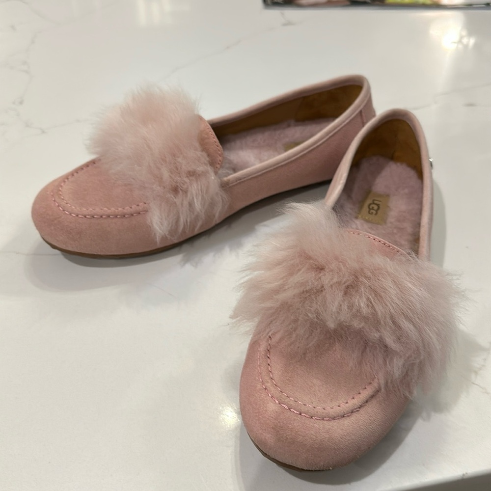Genuine Ugg Slippers. Pink Suede. Like New Condition.
